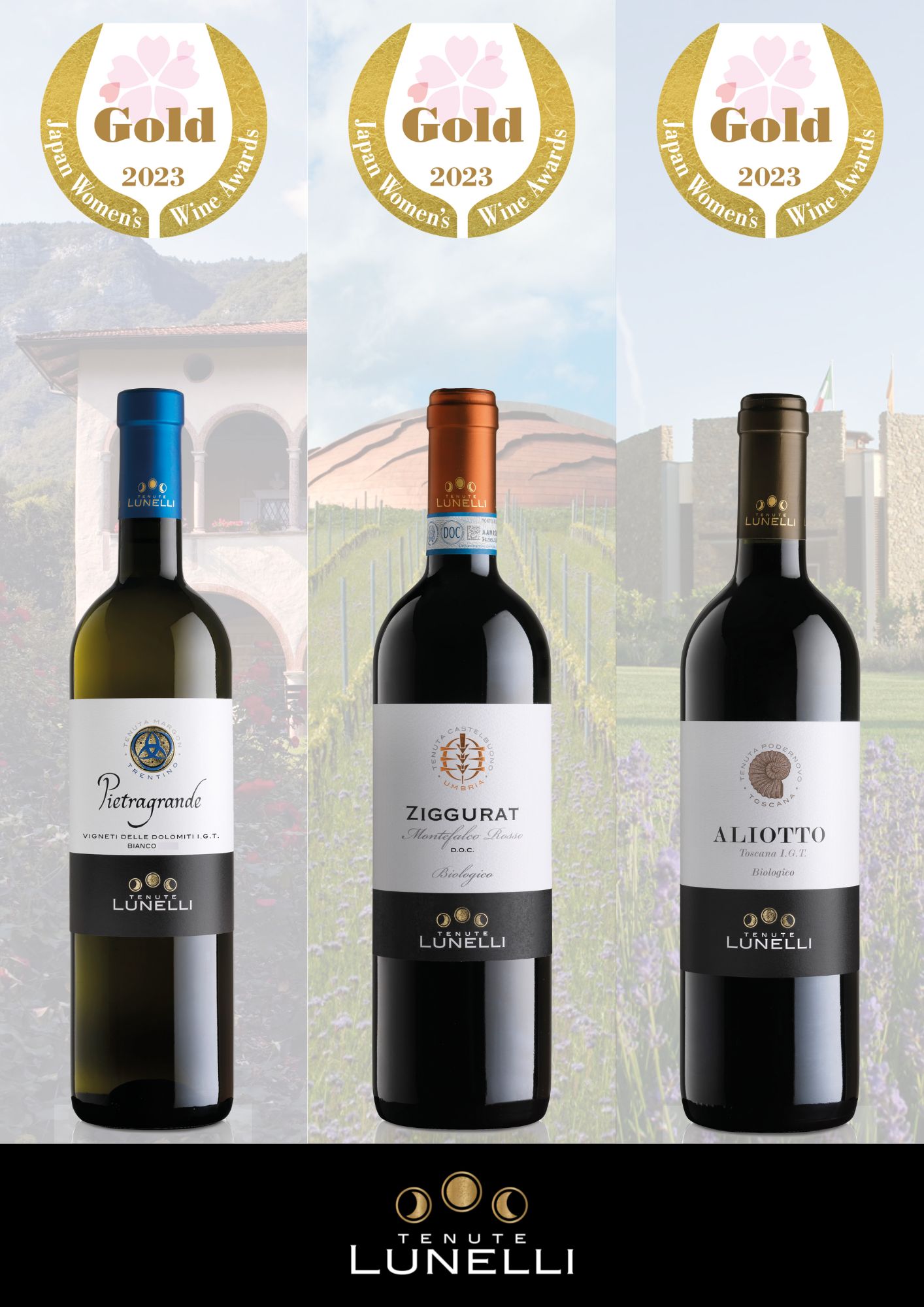 I vini di Tenute Lunelli premiati al Sakura Award, prestigioso concorso enologico Giapponese